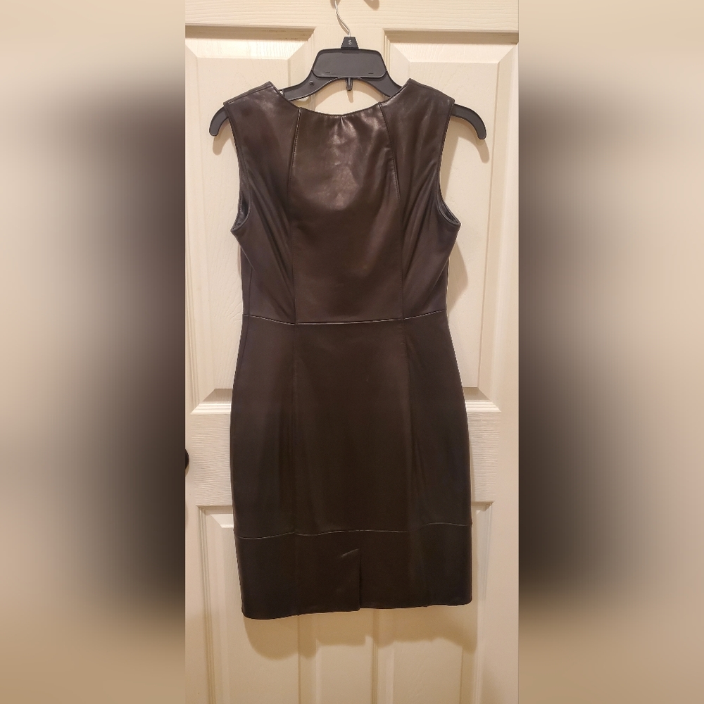 Antonio Melani black leather dress